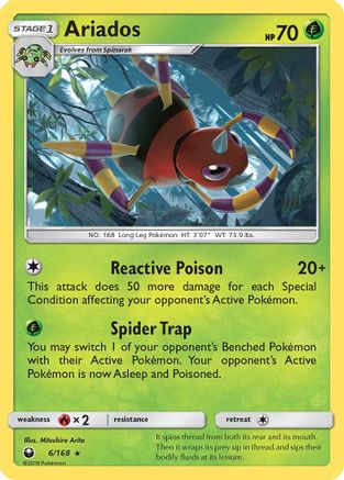 SM  Celestial Storm  006 Ariados  - Reverse Holofoil - Holo Rare