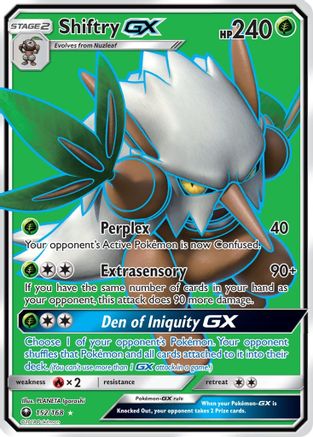 SM  Celestial Storm  152 Shiftry GX (Full Art)  - Holofoil - Ultra Rare