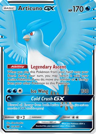 SM  Celestial Storm  154 Articuno GX (Full Art)  - Holofoil - Ultra Rare