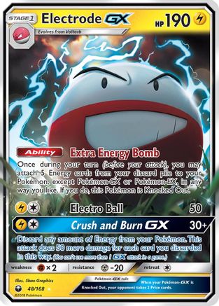 SM  Celestial Storm  048/168 Electrode GX  - Holofoil - Ultra Rare