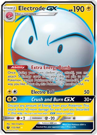 SM  Celestial Storm  155 Electrode GX (Full Art)  - Holofoil - Ultra Rare