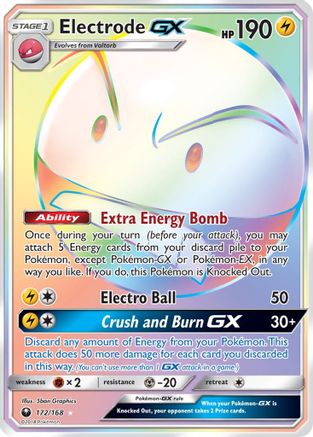 SM  Celestial Storm  172 Electrode GX (Secret)  - Holofoil - Secret Rare