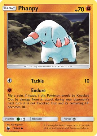 SM  Celestial Storm  072 Phanpy  - Common