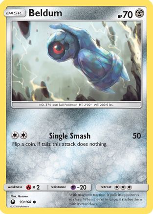 SM  Celestial Storm  093 Beldum (93)  - Reverse Holofoil - Common