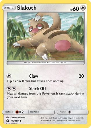 SM  Celestial Storm  113 Slakoth  - Common
