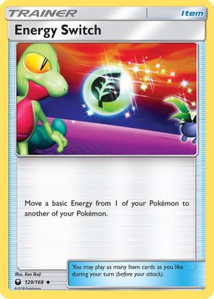 SM  Celestial Storm  129/168 Energy Switch  - Uncommon