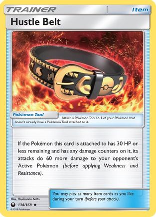 SM  Celestial Storm  134/168 Hustle Belt  - Reverse Holofoil - Uncommon