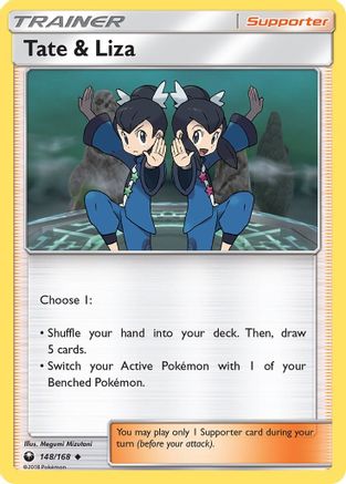SM  Celestial Storm  148/168 Tate & Liza  - Reverse Holofoil - Uncommon