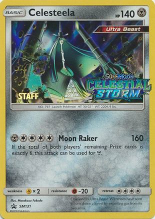 SM Promos  Celesteela - SM131 (Prerelease) [Staff]  - Holofoil - Promo