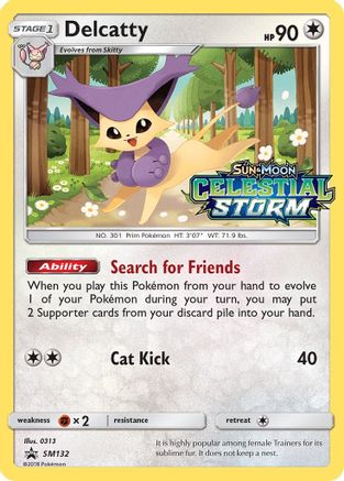 SM Promos  SM132 Delcatty  - Holofoil - Promo