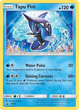 SM Promos  SM92 Tapu Fini  - Holofoil - Promo