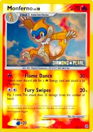 Burger King Promos /130 Monferno - 56/130 [Diamond & Pearl]  - Reverse Holofoil - Promo