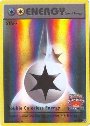 League & Championship Cards /108 Double Colorless Energy - 90/108 (North America Championships) [Staff]  - Reverse Holofoil - Promo