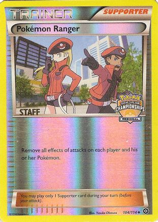 League & Championship Cards /114 Pokemon Ranger - 104/114 (Regional Championships) [Staff]  - Reverse Holofoil - Promo