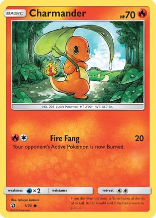 Dragon Majesty  001/70 Charmander  - Common