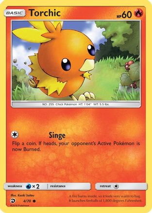Dragon Majesty  004/70 Torchic  - Common