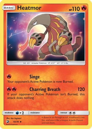 Dragon Majesty  010 Heatmor  - Reverse Holofoil - Uncommon
