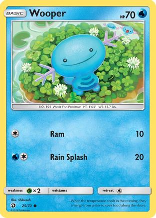 Dragon Majesty  025/70 Wooper  - Reverse Holofoil - Common