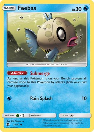 Dragon Majesty  028/70 Feebas  - Reverse Holofoil - Common