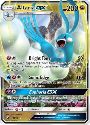 Dragon Majesty  041/70 Altaria GX  - Holofoil - Ultra Rare