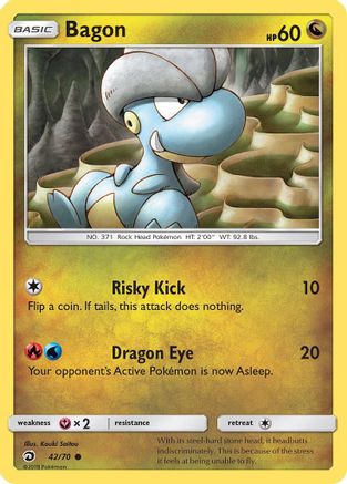 Dragon Majesty  042 Bagon  - Reverse Holofoil - Common