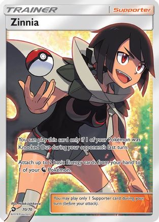 Dragon Majesty  070 Zinnia (Full Art)  - Holofoil - Ultra Rare