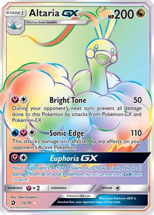 Dragon Majesty  072 Altaria GX (Secret)  - Holofoil - Secret Rare