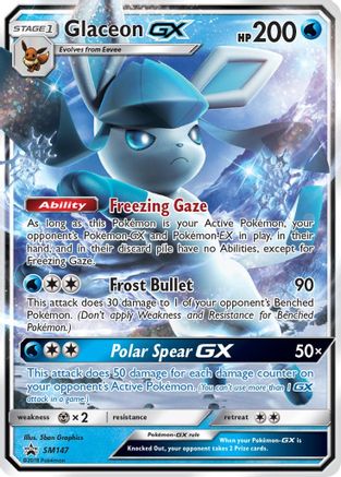 SM Promos  SM147 Glaceon GX  - Holofoil - Promo