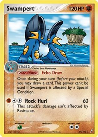 Deck Exclusives  027/100 Swampert  - Holofoil - Holo Rare
