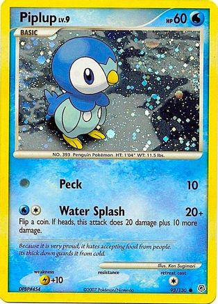 Miscellaneous Cards & Products  093/130 Piplup  - Holofoil - Promo
