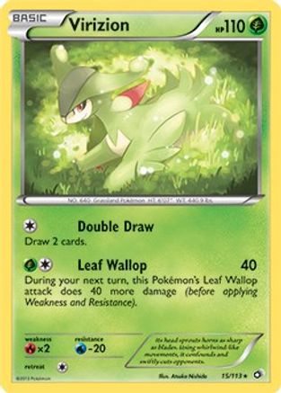 Deck Exclusives  015/113 Virizion  - Rare
