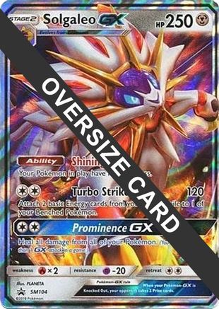 Jumbo Cards  Solgaleo GX - SM104  - Holofoil - Promo