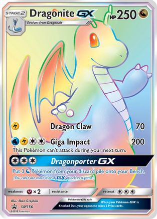 SM Promos  SM156 Dragonite GX  - Holofoil - Promo
