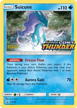 SM Promos  Suicune - SM149 (Prerelease) [Staff]  - Holofoil - Promo