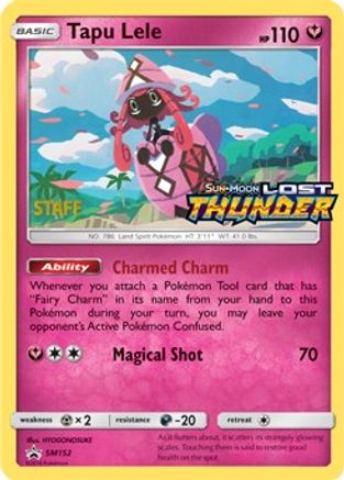SM Promos  Tapu Lele - SM152 (Prerelease) [Staff]  - Holofoil - Promo