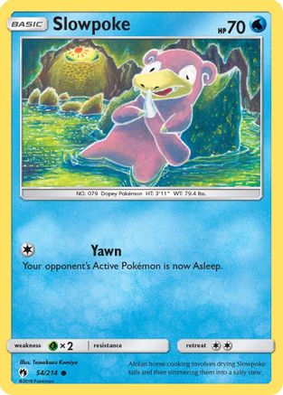 SM  Lost Thunder  054/214 Slowpoke  - Common