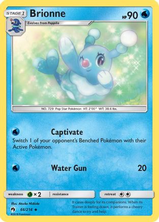 SM  Lost Thunder  066/214 Brionne  - Reverse Holofoil - Uncommon