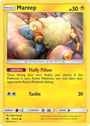 SM  Lost Thunder  075/214 Mareep (75)  - Common