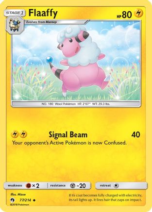 SM  Lost Thunder  077/214 Flaaffy  - Uncommon