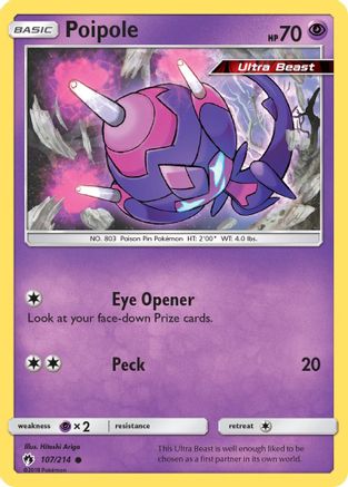 SM  Lost Thunder  107/214 Poipole  - Common