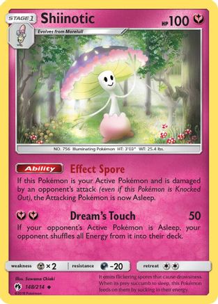 SM  Lost Thunder  148/214 Shiinotic  - Uncommon