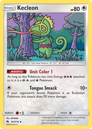 SM  Lost Thunder  161 Kecleon (161)  - Uncommon