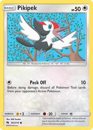 SM  Lost Thunder  163 Pikipek (163)  - Common
