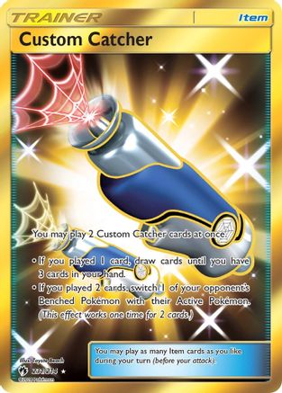 SM  Lost Thunder  231 Custom Catcher (Secret)  - Holofoil - Secret Rare