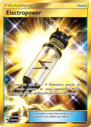 SM  Lost Thunder  232 Electropower (Secret)  - Holofoil - Secret Rare