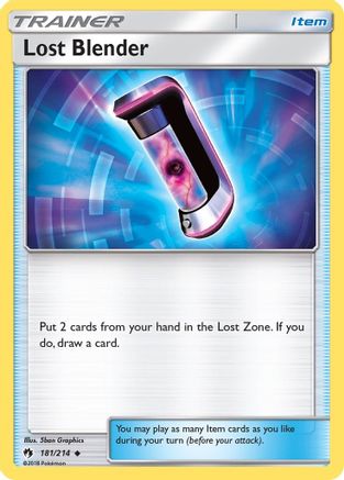 SM  Lost Thunder  181/214 Lost Blender  - Reverse Holofoil - Uncommon