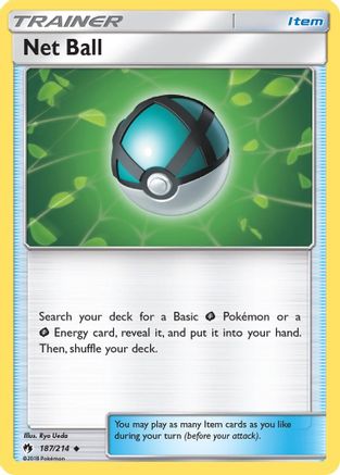 SM  Lost Thunder  187/214 Net Ball  - Reverse Holofoil - Uncommon