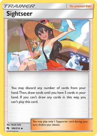 SM  Lost Thunder  189/214 Sightseer  - Reverse Holofoil - Uncommon