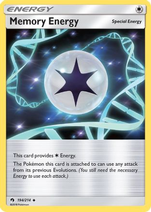 SM  Lost Thunder  194/214 Memory Energy  - Uncommon