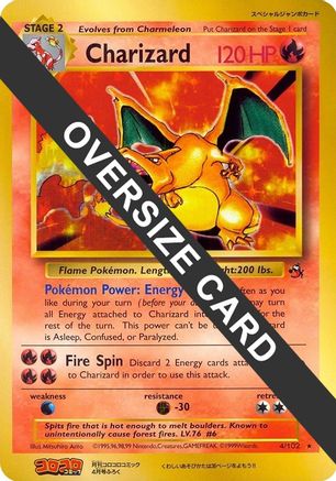 Jumbo Cards /102 Charizard - 4/102 (CoroCoro Promo)  - Holofoil - Promo